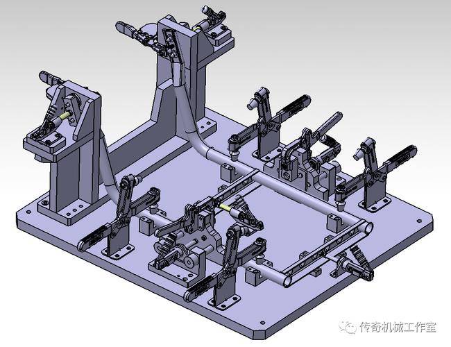 焊接夾具與汽車爬梯工裝夾具 基于Pro/E和STEP格式的3D數(shù)模應(yīng)用